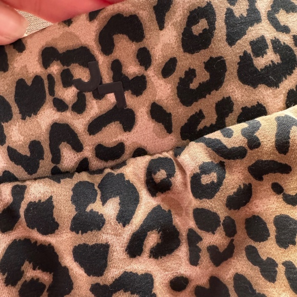 JoyLab Black and Leopard Print Athletic Skort High Rise Piped size Large - Picture 7 of 9